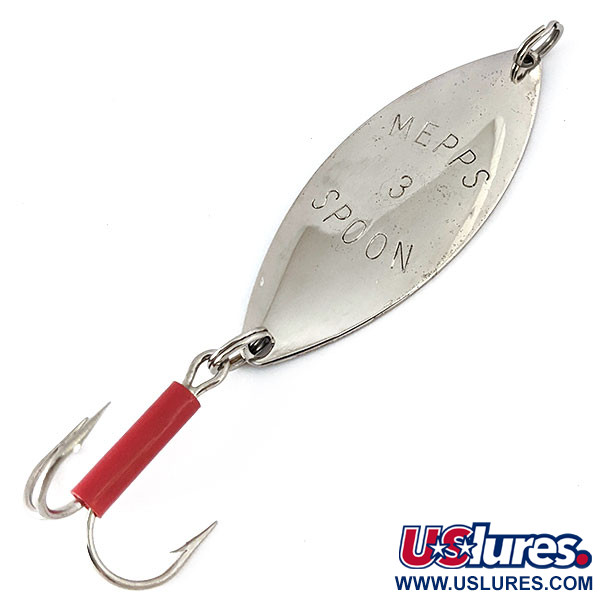 Vintage   Mepps Spoon 3, 1/2oz Nickel fishing spoon #14535