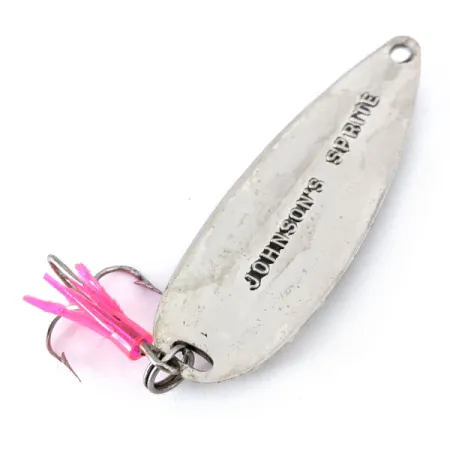 Vintage Luhr Jensen Johnson Sprite, 3/5oz Silver fishing spoon #14551