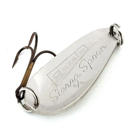 Vintage Abu Garcia  Garcia Sierra Spoon, 2/5oz Silver fishing spoon #16432