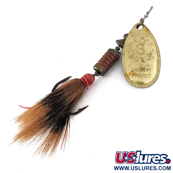 Vintage   Mepps Aglia 3 dressed (squirrel tail), 1/4oz  spinning lure #14562
