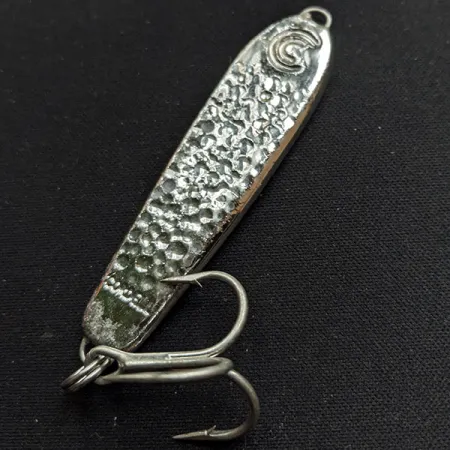 Vintage Cotton Cordell CC Spoon Jig Lure, 1oz Silver fishing spoon #14564