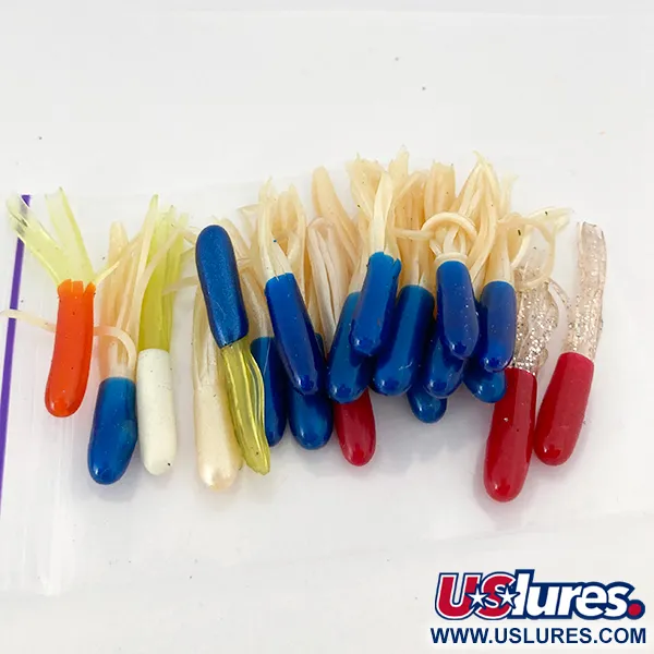 ​Creme Mini Tail soft bait, Blue / Green / Red / White fishing #14581