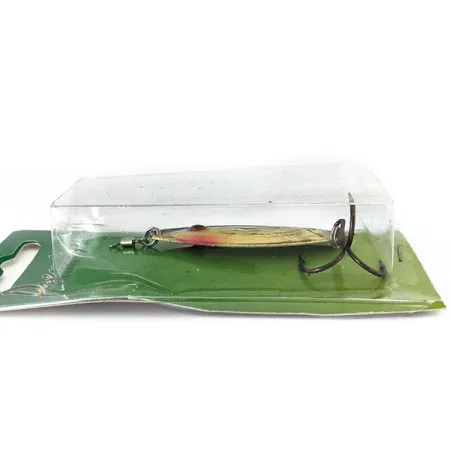 ​Wahoo Key Largo Swim'n Fin Jig Lure with rattle, 1/2oz Rainbow Gold fishing spoon #14588