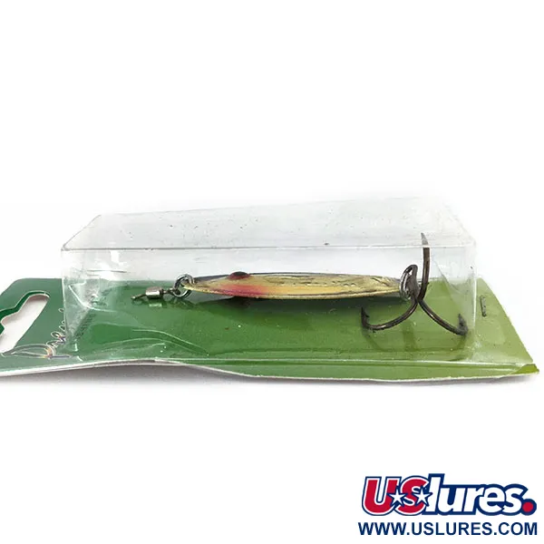   ​Wahoo Key Largo Swim'n Fin Jig Lure with rattle, 1/2oz Rainbow Gold fishing spoon #14588
