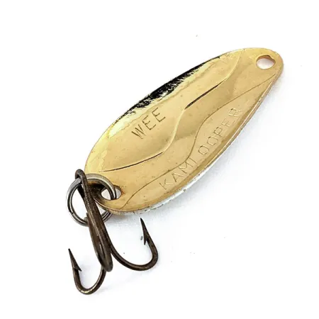Vintage Acme Kamlooper Wee, 1/8oz Red / White / Gold fishing spoon #14598