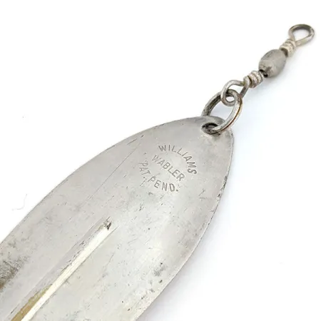 Vintage Williams Whitefish C80, 1oz Silver fishing spoon #14600