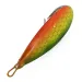 Vintage   Weedless Johnson Silver Minnow, 2/5oz Orange / Green / Silver fishing spoon #14602
