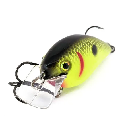 Vintage Strike King square bill UV, 2/5oz Chartreuse fishing lure #14607