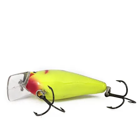 Vintage Strike King square bill UV, 2/5oz Chartreuse fishing lure #14607