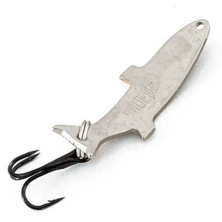 Vintage Acme Phoebe, 3/32oz Nickel / Orange fishing spoon #14614