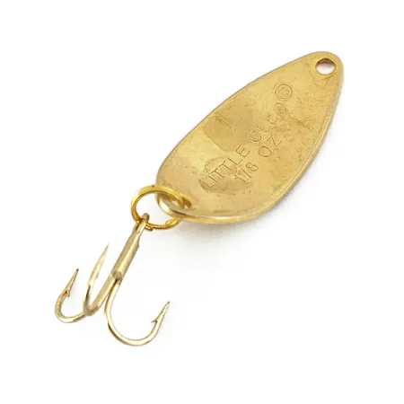Vintage Acme Little Cleo, 1/8oz Gold fishing spoon #14627