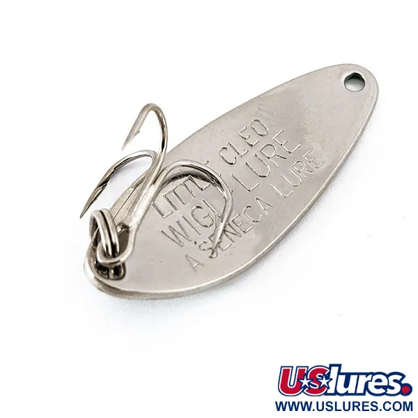 Vintage   Seneca Little Cleo, 1/4oz Nickel / Green fishing spoon #14633