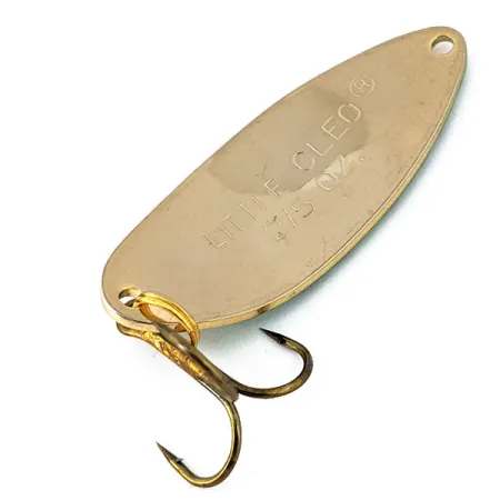 Vintage Acme Little Cleo, 2/5oz Gold / Tiger fishing spoon #14659