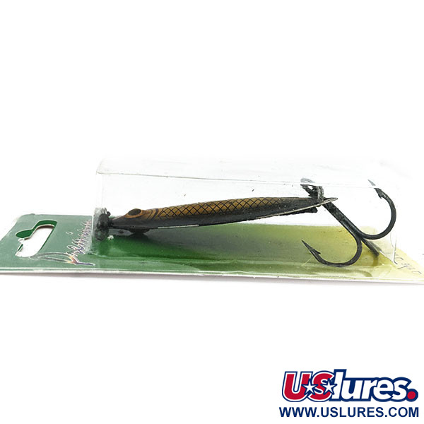   ​Wahoo Key Largo Swim'n Fin Jig Lure, 2/3oz Gold fishing spoon #14665