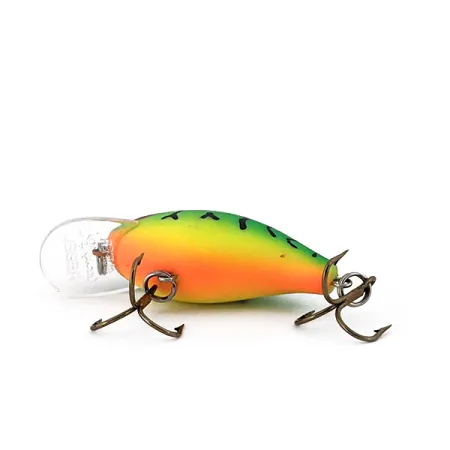 Vintage Rebel Super Teeny R, 1/8oz Fire Tiger fishing lure #15689