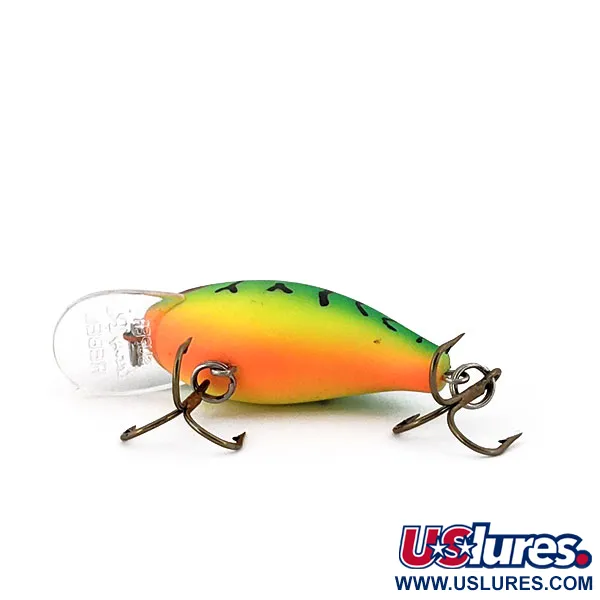 Vintage Rebel Super Teeny R, 1/8oz Fire Tiger fishing lure #14676