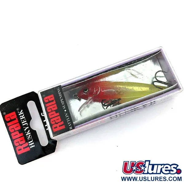 Rapala Husky Jerk 6, 3/32oz Glass Clown fishing lure #14677