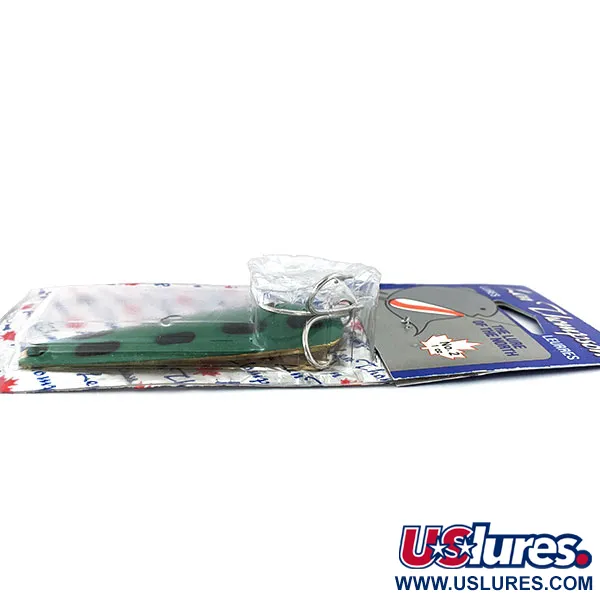   Len Thompson #2, 1oz Green / Black / Brass fishing spoon #14680