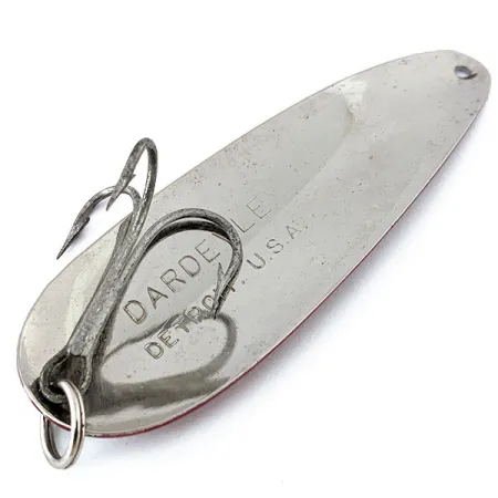 Vintage Eppinger Dardevle, 1oz Red / White / Nickel fishing spoon #14681
