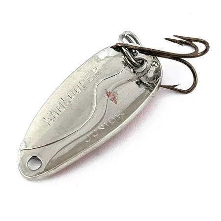 Vintage Acme Kamlooper Junior, 1/4oz Nickel / Red / Black fishing spoon #16044