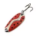 Vintage  Acme Kamlooper Junior, 1/4oz Red / Black / Nickel fishing spoon #14703