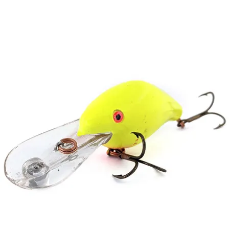 Vintage Mann's Bait  Mann's Deep Hog , 3/4oz Yellow fishing lure #14714