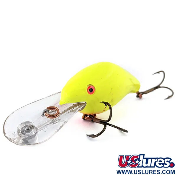 Vintage Mann's Bait  Mann's Deep Hog , 3/4oz Yellow fishing lure #14714