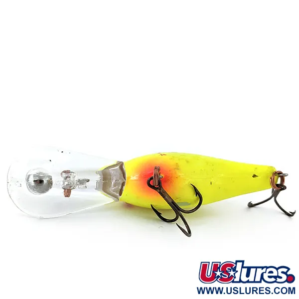 Vintage Mann's Bait  Mann's Deep Hog , 3/4oz Yellow fishing lure #14714