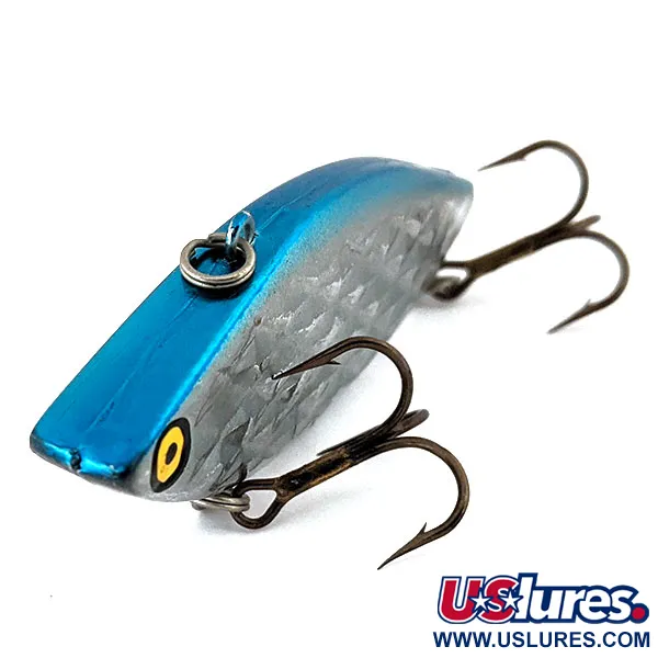 Vintage Strike King Diamond Shad, 1/2oz Silver fishing lure #14726