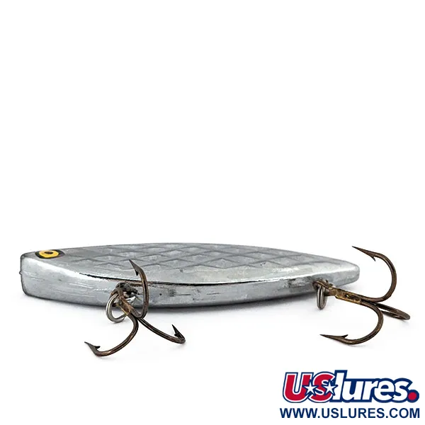 Vintage Strike King Diamond Shad, 1/2oz Silver fishing lure #14726