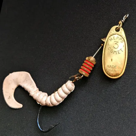 Vintage Mepps Comet 3 Combo Killer (replaceable hook), 1/3oz Brass spinning lure #14735