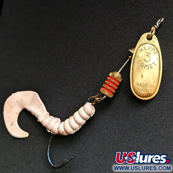 Vintage   Mepps Comet 3 Combo Killer (replaceable hook), 1/3oz Brass spinning lure #14735