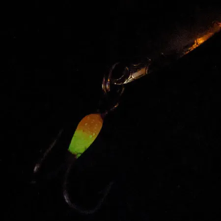 Vintage Mack's Lures Mack's Lure Lucky Glo II, 3/4oz Nickel fishing spoon #14743