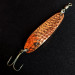 Vintage  Luhr Jensen Krocodile #3, 1/3oz Hammered Copper fishing spoon #14755