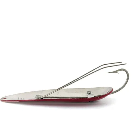 Vintage Eppinger Weedless Dardevle, 1oz Red / White / Nickel fishing spoon #14758