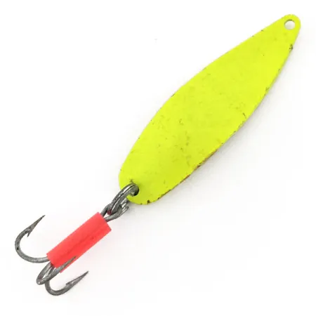 Vintage Mepps Syclops 0 UV, 1/4oz Chartreuse fishing spoon #14777