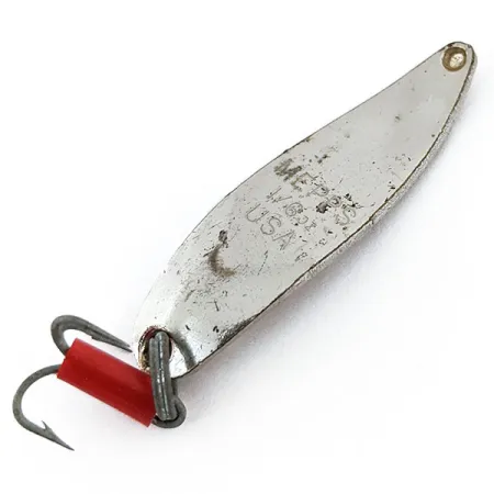 Vintage Mepps Syclops 00, 3/16oz Silver / Red fishing spoon #14778