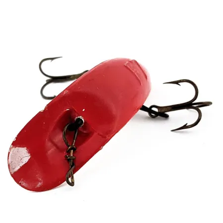 Vintage Yakima Bait FlatFish F7, 1/8oz Red / White fishing lure #14783