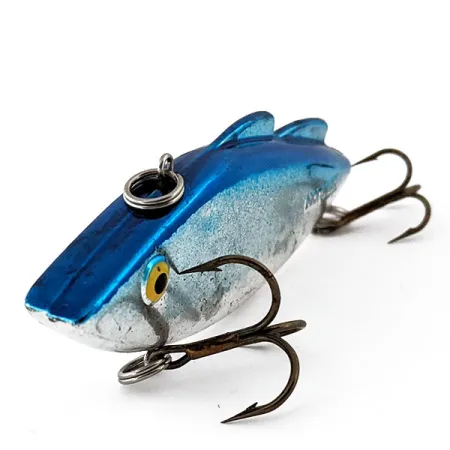 Vintage Norman N-Ticer, 1/2oz Mirror Silver / Blue fishing lure #14784