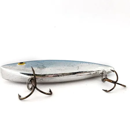Vintage Norman N-Ticer, 1/2oz Mirror Silver / Blue fishing lure #14784