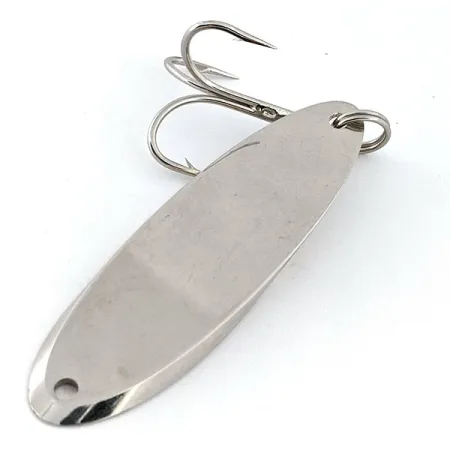 Vintage Acme Kastmaster, 1oz Nickel / Red fishing spoon #14798