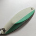 Vintage  Acme Kastmaster Glow, 3/4oz White / Green / Nickel fishing spoon #14806