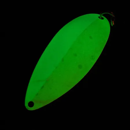 Vintage Seneca Little Cleo (Hula Girl) trolling spoon Glow, 1/4oz fishing spoon #14826