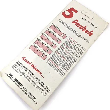 Eppinger Dardevle Spinnie, 1/3oz Red / White / Nickel fishing spoon #14848