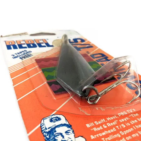 Rebel Arrowhead Trolling Spoon, Black, 3/5 oz (17 g), #24482