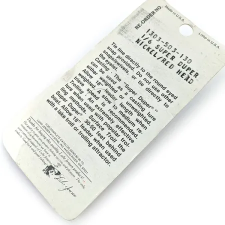 Luhr Jensen Super-Duper 503, 1/8oz fishing spoon #14852