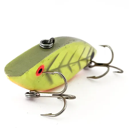 Vintage Cotton Cordell Super Spot UV, 1/2oz Chartreuse UV Glow in UV light, Fluorescent fishing lure #14860