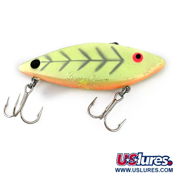 Vintage   Cotton Cordell Super Spot UV, 1/2oz Chartreuse UV Glow in UV light, Fluorescent fishing lure #14860