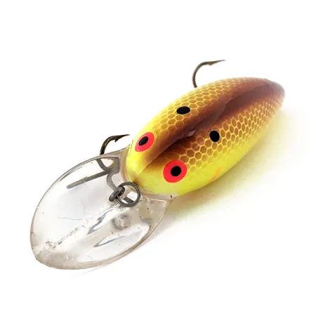 Vintage Bomber model 7A baby striper UV, 1/2oz Yellow fishing lure #14863