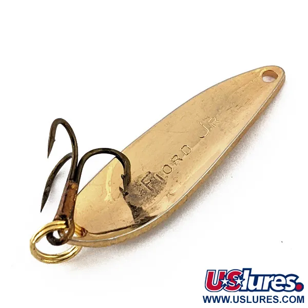 Vintage Acme ​Fiord Spoon Jr , 1/8oz Gold fishing spoon #14883